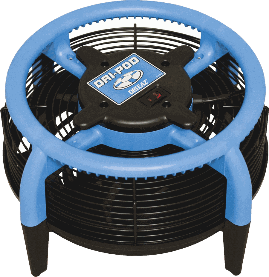 High-velocity drying fan of the type BFYB hires out after a carpet clean