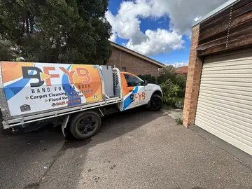 A BFYB service ute at a job in the New England